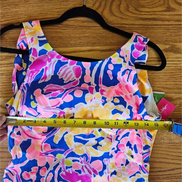 Lilly Pulitzer Courtney Shift Dress Brilliant Blue Catch And Release Size 2 - Picture 7 of 8